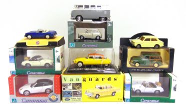 TEN MAINLY 1/43 SCALE DIECAST MODEL VEHICLES seven of them mint or near mint and boxed, the others