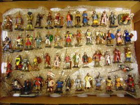 FIFTY-TWO ASSORTED DEL PRADO MODEL SOLDIERS including those of medieval and Samurai interest,