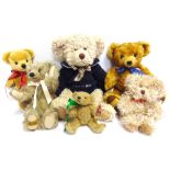 A MERRYTHOUGHT 'LONDON 2012' COLLECTOR'S TEDDY BEAR special edition no.1415, 32cm high; together