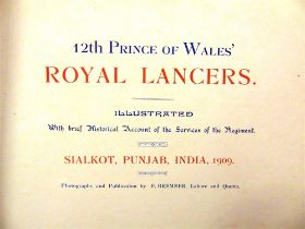 [MILITARY] 12th Prince of Wales' Royal Lancers, Illustrated with brief Historical Account of the