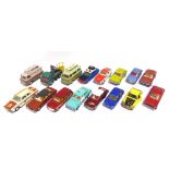 SIXTEEN ASSORTED DIECAST MODEL VEHICLES circa 1960s-70s, by Corgi (13), and Dinky (3), variable
