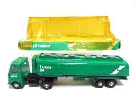 A DINKY [NO.945] PROMOTIONAL A.E.C. ARTICULATED TANKER 'LUCAS OIL' green and white, near mint,