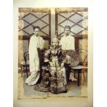 [PHOTOGRAPHS] Seven assorted portrait photographs, early 20th century, including a Burmese Princess,