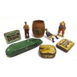 ASSORTED COLLECTABLES comprising a Dinky No.23p, M.G. Record Car, green, fair to playworn condition;