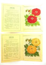 CIGARETTE CARDS - WIX, 'KENSITAS FLOWERS', LARGE SIZE plain backs, 1933, (60/60); together with Wix,