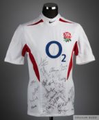 White England replica rugby short-sleeved shirt