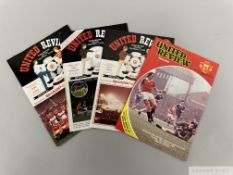 Run of Manchester United home match day programmes seasons 1980-89