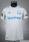 Ademola Lookman grey and blue No.31 Everton Europa League short-sleeved shirt, 2017-18