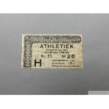 A 1928 Olympic ticket for 29th July