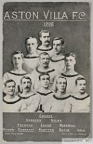 Aston Villa black and white 1905 F.A.Cup team line-up postcard