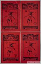 Four Arsenal home match programmes, 1929-30