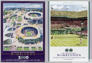 Two official Wimbledon Championships posters,