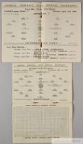 Two Arsenal home match programmes, 1925-26