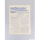 Chelsea v. Brentford, London Football Combination match programme, 27th December 1915