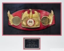 An International Boxing Federation (IBF) Cruiserweight World Champion belt, won by Evander Holyfield