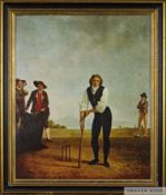 Mr Hope of Amsterdam playing cricket