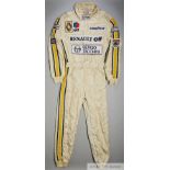 Derek Warwick F1 Renault race suit circa 1984, Stand 21