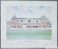 David Gentleman “The Lord’s Pavilion” autographed colour print