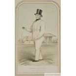 William Lillywhite at Lord's ground on July 25th 1853 in Grand Match for his Benefit