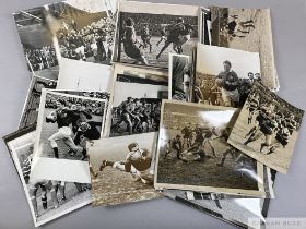 Collection of approximately eight-five Welsh Rugby press photographs 1970s