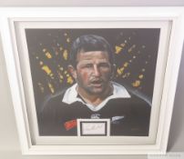Portrait of New Zealand Rugby legend Sean Fitzpatrick