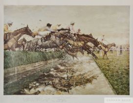 Two Klaus Philipp 1980s limited edition horse racing prints