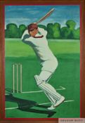 Gerry Wright, 'Sir Jack Hobbs', 1967 & 'Cricket at Corfu', 1978