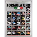 Formula Uno Mexico signed poster, 9th to 12th October 1986,