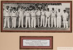 A pair of 1930s photographs of Mr H.D.G. Leveson-Gower's XI cricket teams at the Scarborough Festiva