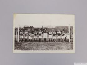 A superb fully-signed postcard of Chelsea's first team of season 1905-06