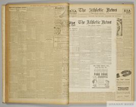 Athletic News 1920-21 bound volume,