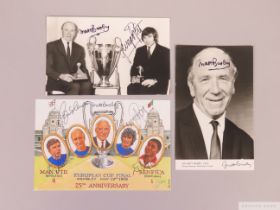 1968 European Cup Final, 25th Anniversary autographed postcard