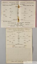 Two Arsenal home match programmes, 1925-26