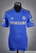 Eden Hazard blue No.17 Chelsea short-sleeved shirt, 2012-13