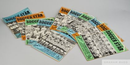 Complete run of Soccer Star Football Magazines from September 1959 to September 1962