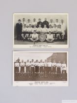 1905-06 Preston North End autographed team line-up postcard