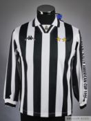 Black and white Juventus 1996 Intercontinental Cup long-sleeved shirt