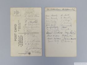 1905 Tottenham Hotspur autographed Famous Football Teams Wrench postcard