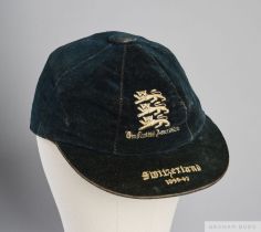 Billy Wright England v. Switzerland international cap, 1946-47
