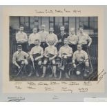 1898-99 Durham County Hockey Team sepia photograph