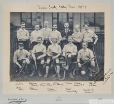 1898-99 Durham County Hockey Team sepia photograph