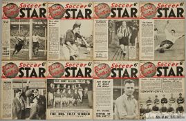 Collection of Soccer Star magazines from 2th October 1954 to 24th September 1955