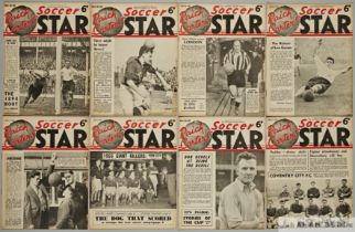 Collection of Soccer Star magazines from 2th October 1954 to 24th September 1955