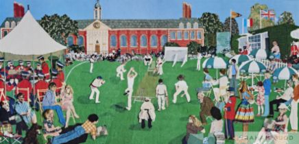 Four cricketing prints,