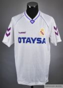 Michel white No.8 Real Madrid v. Utrecht short-sleeved shirt