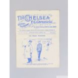 Chelsea v. Bury, Leyton and Middlesbrough match programme, December 1907