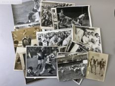 Collection of approximately one hundred English rugby clubs press photographs 1970s