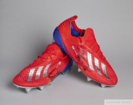Ben Davies pair of Adidas Speedmesh football boots