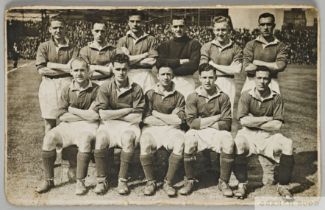 Rare postcard size photo of of 1946-47 public practise match