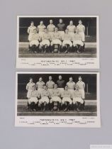 Late 1920s/early 1930s Portsmouth autographed card